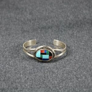 Caroline Pollack 925 inlay bracelet cuff